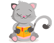 kitty reading