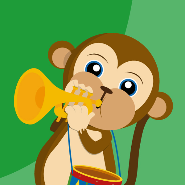 trumpeter monkey logo